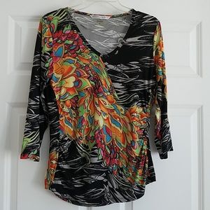 Peter Nygard 3/4 sleeve knit shirt